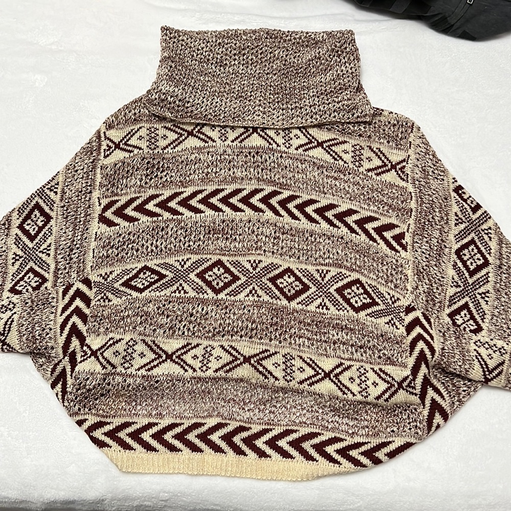 Cozy Christmas Overlap Turtleneck Sweater